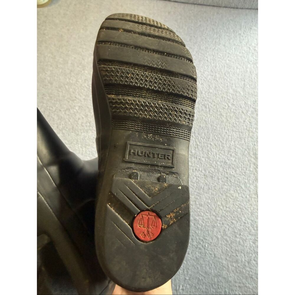 Hunter tall black rain boots 8 - Picture 10 of 11